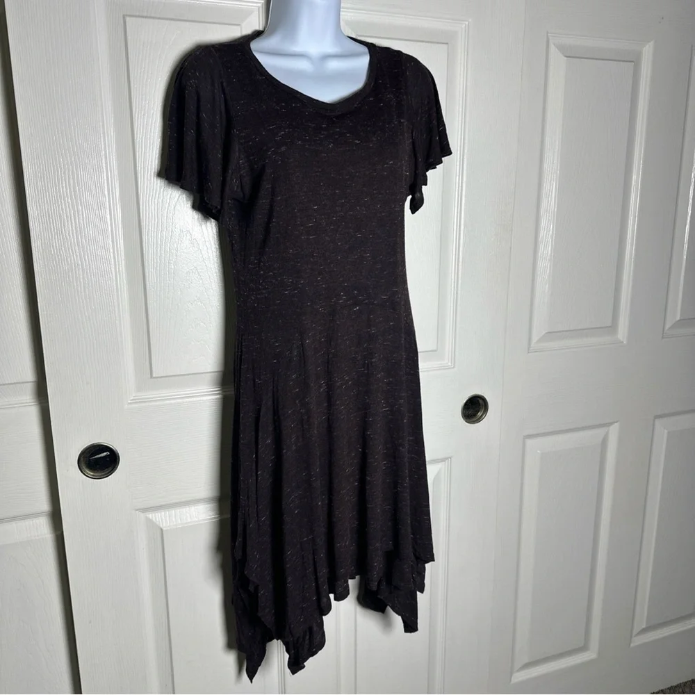 Dolan Anthropologie Women’s Small Melanie Maroon Sun Dress Asymmetrical Y2K Boho - Picture 3 of 15
